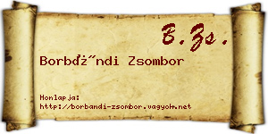 Borbándi Zsombor névjegykártya
